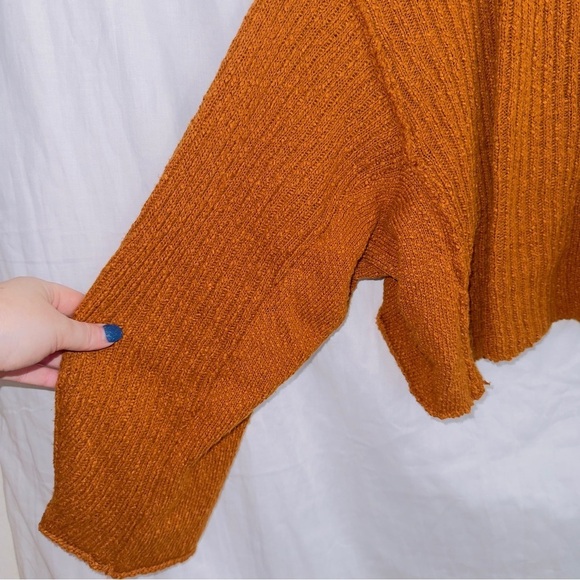 BDG Urban Outfitters Brown Knit Long Sleeve Oversized Cardigan Sweater size SM - Picture 2 of 6